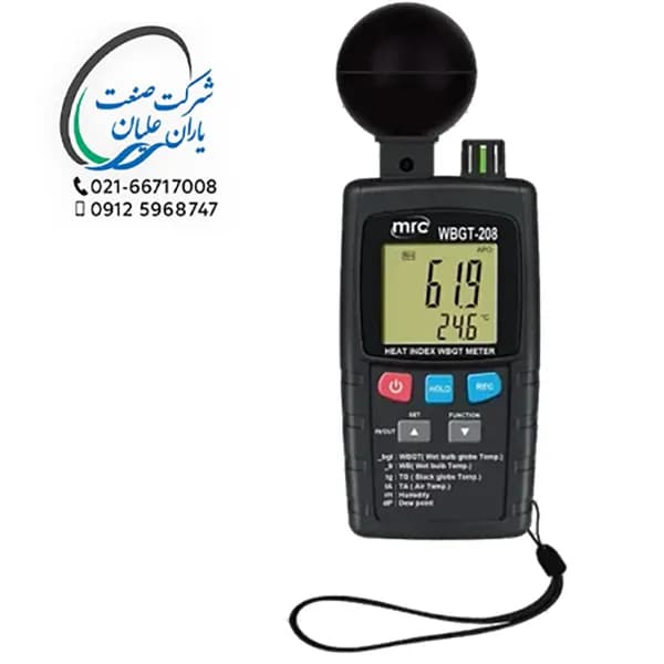 WBGT متر دارای کارت حافظه مدل WBGT-208 برند لوترون — تصویر ۳