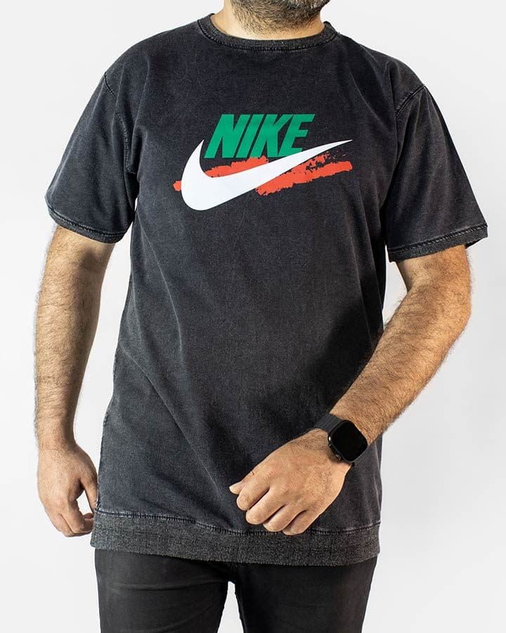 تیشرت مردانه آستین کوتاه لی زغال سنگی Nike مدل 1565 — تصویر ۴