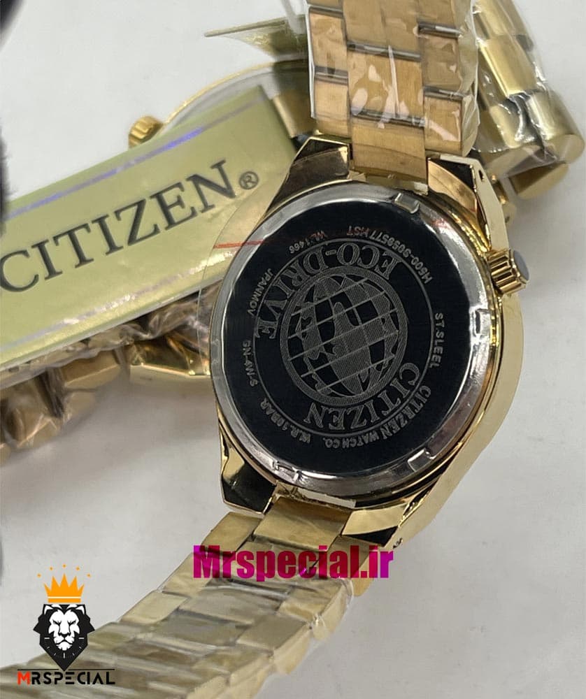 ساعت سیتیزن ست مردانه و زنانه سویوسا کوارتز طلایی صفحه سفید 020736 CITIZEN TSUYOSA — تصویر ۶