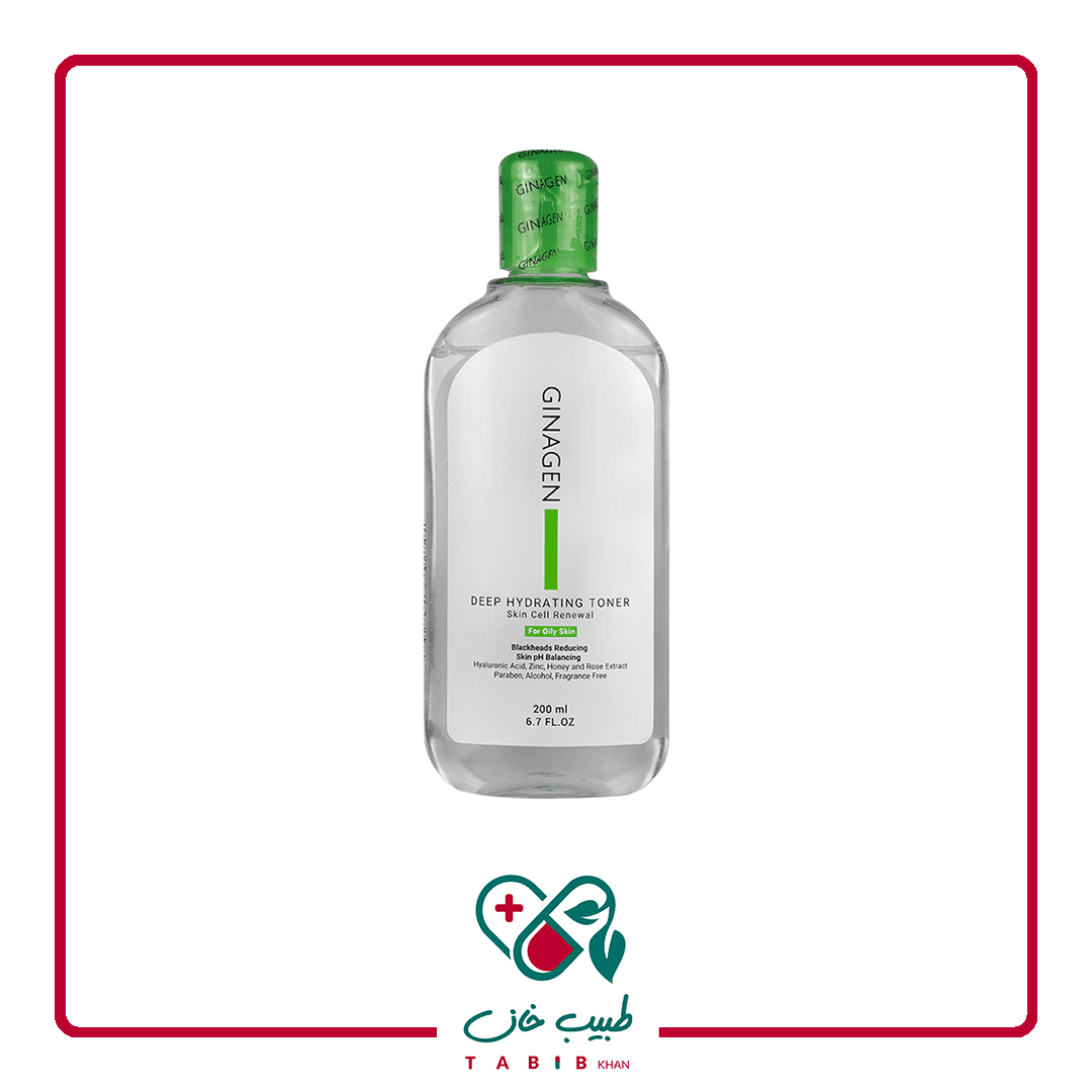 تونر ژیناژن مدل Renewal مناسب پوست چرب/Ginagen Toner For Oily Skin