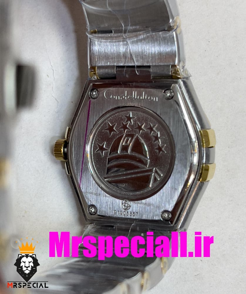 ساعت امگا زنانه مدل کانسلیشن دورنگ طلایی OMEGA constllation 020715 — تصویر ۸