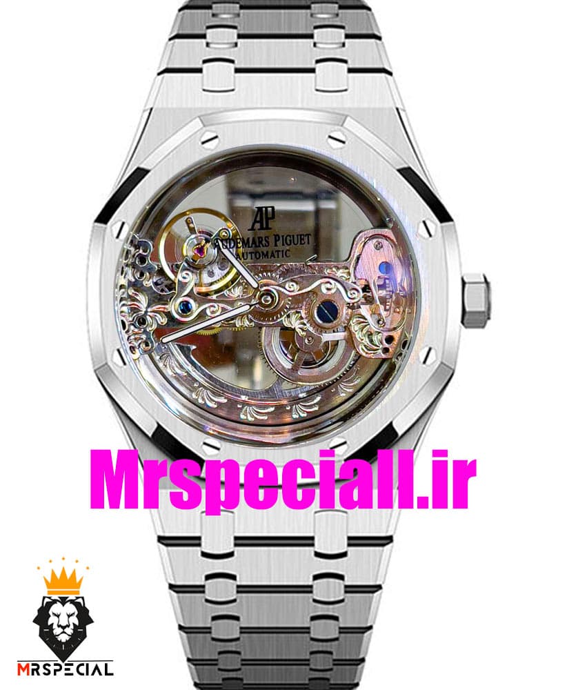 ساعت اودمار پیگه مردانه اتوماتیک ای پی رویال اوک اسکلتون AUDEMARS PIGUET ROYAL Oak 020690 — تصویر ۹