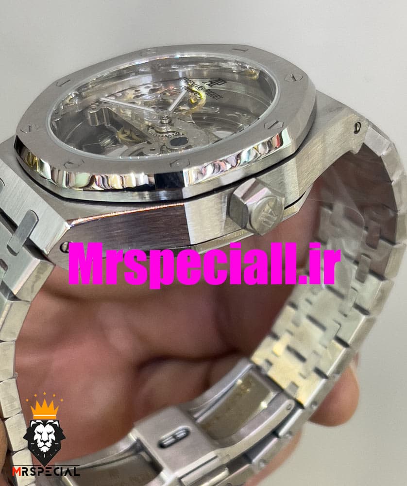 ساعت اودمار پیگه مردانه اتوماتیک ای پی رویال اوک اسکلتون AUDEMARS PIGUET ROYAL Oak 020690 — تصویر ۶