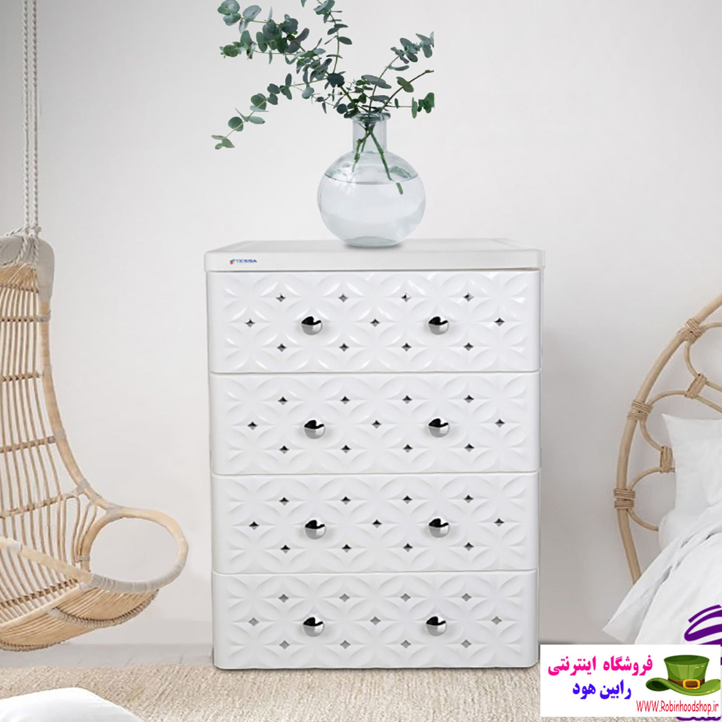 دراور 4 طبقه 2XL نگین دار برند تسا — تصویر ۲