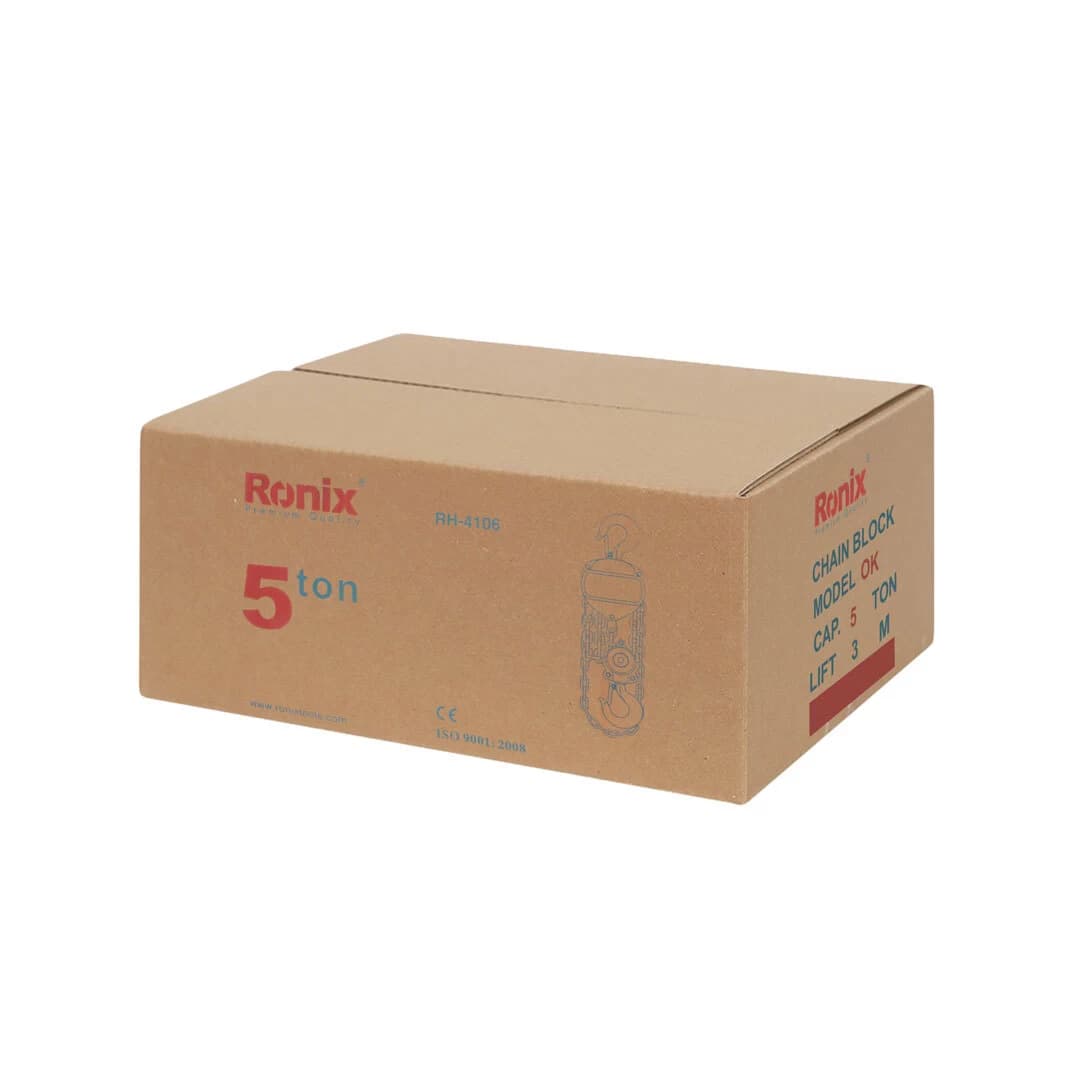 جرثقیل زنجیری 5 تن رونیکس مدل RH-4106 — تصویر ۴