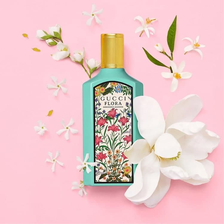 عطر ادکلن گوچی فلورا گورجس جاسمین اصل | Gucci Flora Gorgeous Jasmine 100 ml — تصویر ۵