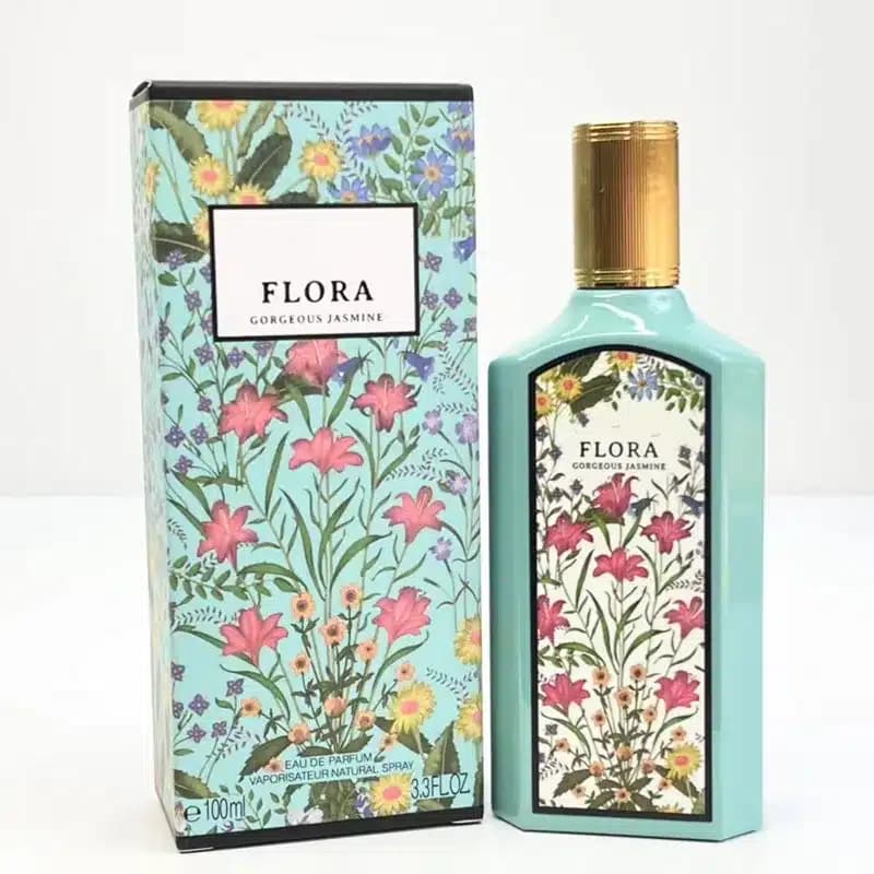 عطر ادکلن گوچی فلورا گورجس جاسمین اصل | Gucci Flora Gorgeous Jasmine 100 ml — تصویر ۴