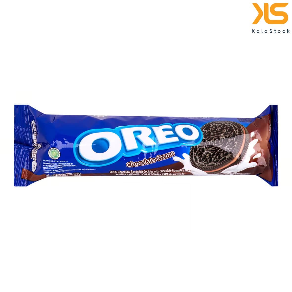 بیسکوییت اوریو OREO اصل اندونزی با کرم شکلات بسته 120 گرمی — تصویر ۲