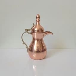 قهوه جوش یا دله عربی مسی نانو شده چکشی زنجان با کیفیت عالی — تصویر ۲