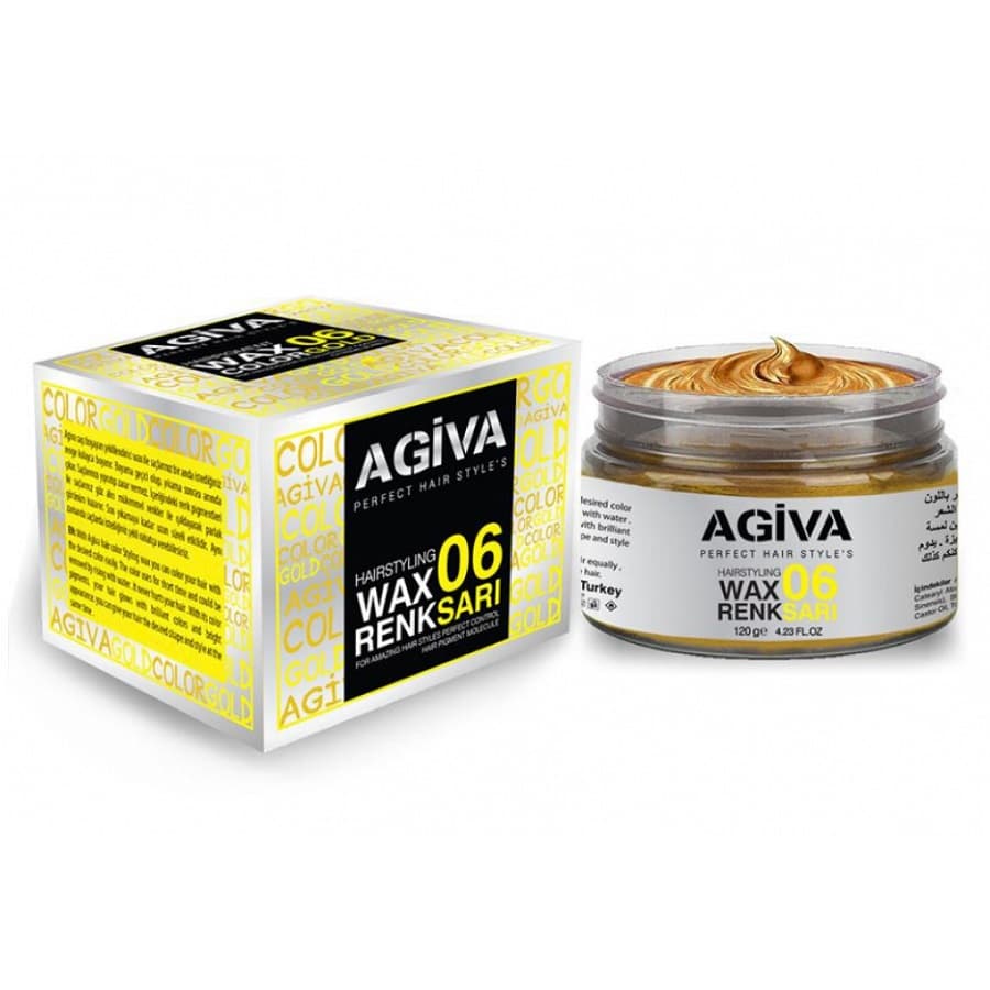 واکس مو رنگی آگیوا (زرد) AGIVA WAX GOLD 06 — تصویر ۲