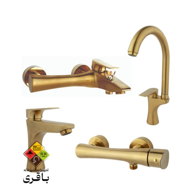 ست شیرآلات راسان مدل آتیس طلامات