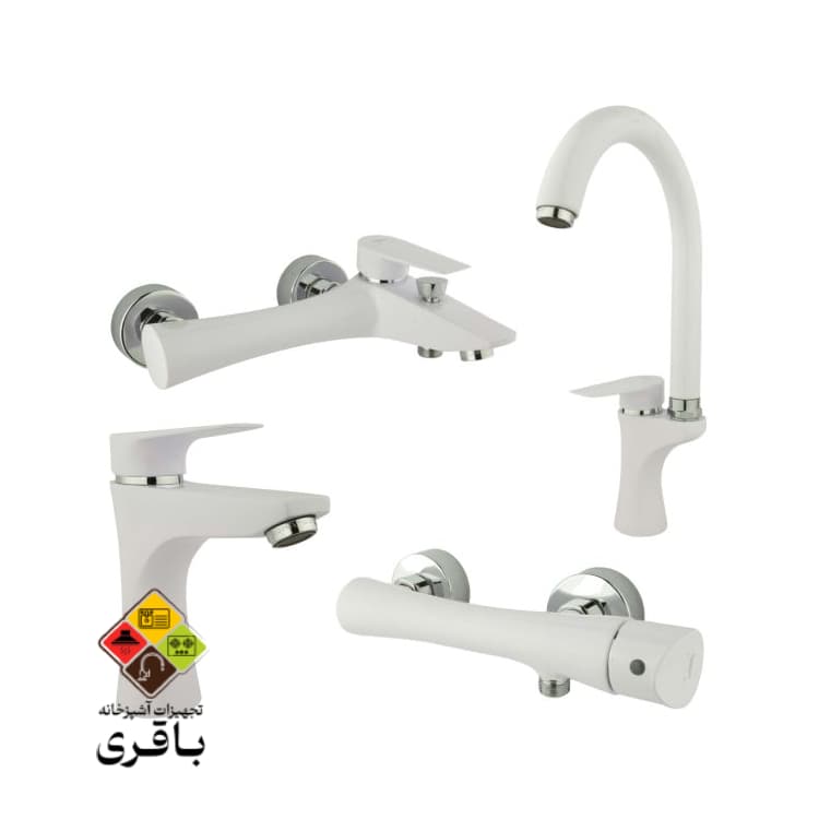 ست شیرآلات راسان مدل آتیس سفید — تصویر ۳