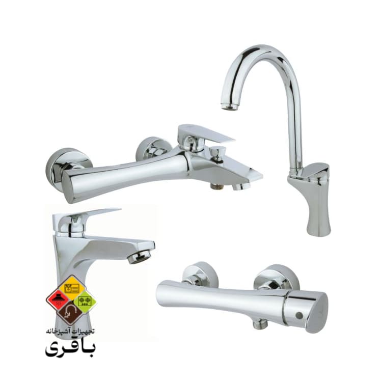 ست شیرآلات راسان مدل آتیس کروم — تصویر ۳