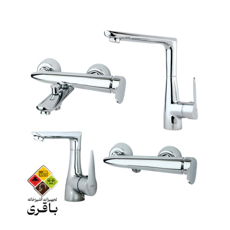 ست شیرآلات راسان مدل رابیت کروم — تصویر ۸