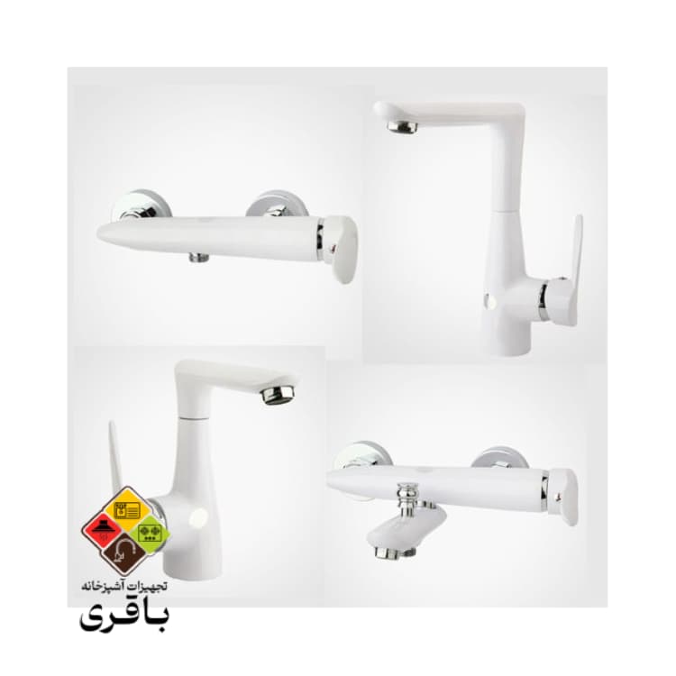 ست شیرآلات راسان مدل رابیت سفید — تصویر ۲