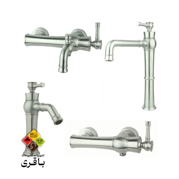 ست شیرآلات راسان مدل الیزه کروم مات — تصویر ۳