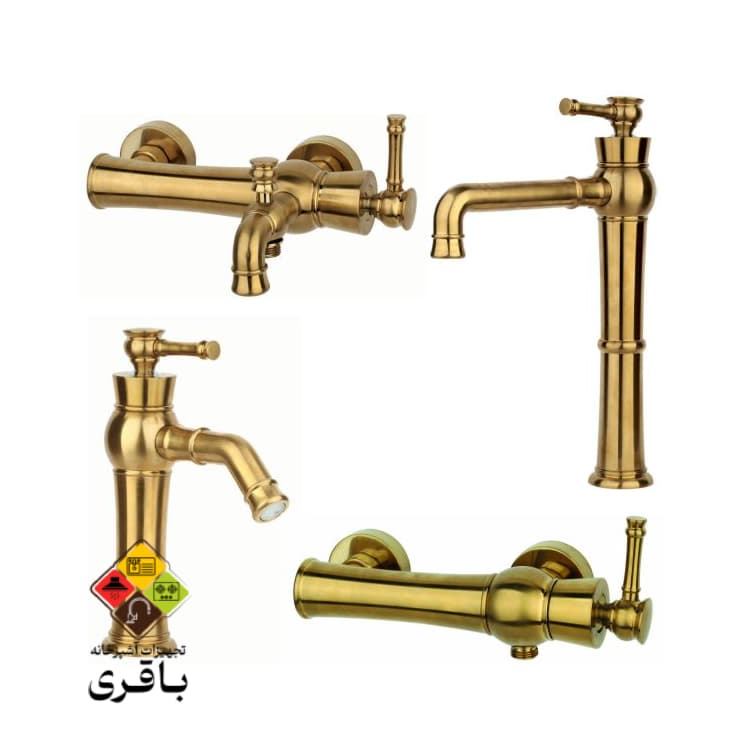 ست شیرآلات راسان مدل الیزه طلامات