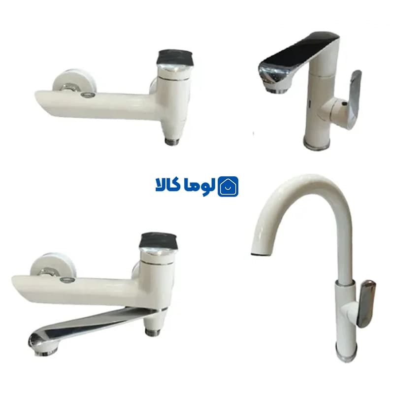 ست شیرآلات راسان مدل دینو شیری کروم — تصویر ۴