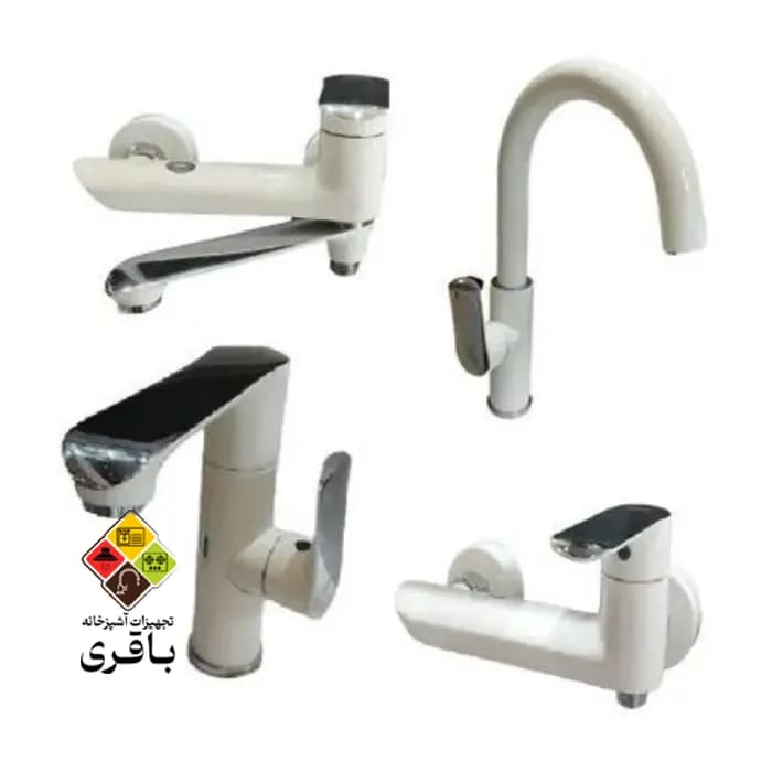 ست شیرآلات راسان مدل دینو شیری کروم