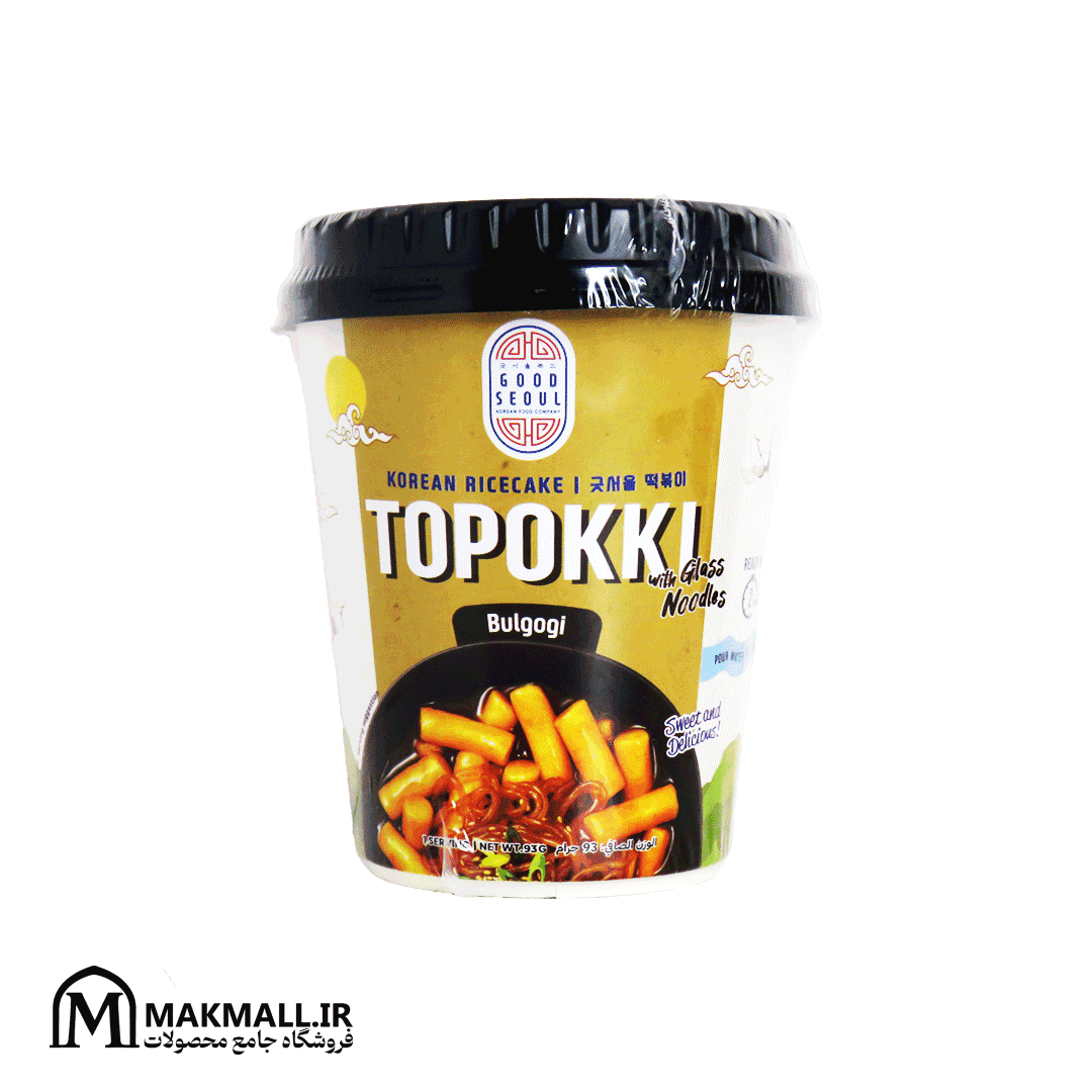 توپوکی کره‌ای گود سئول طعم بولگوگی 113 گرم | Good Seoul Korean Topokki Bulgogi 113g — تصویر ۲