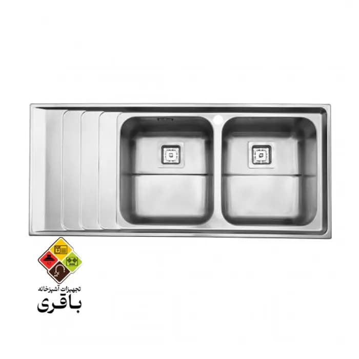 سینک ظرفشویی استیل البرز مدل 734 توکار
