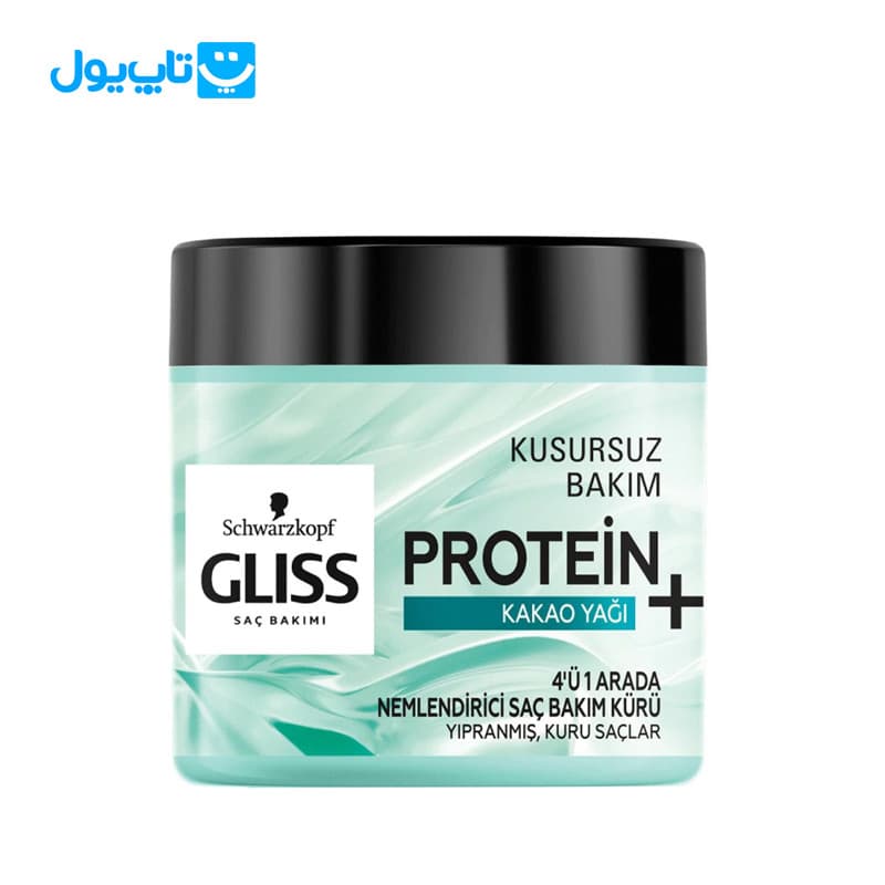 ماسک مو گلیس Gliss مدل Protein حاوی روغن Kakao مرطوب کننده حجم 400 میلیلیتر — تصویر ۴