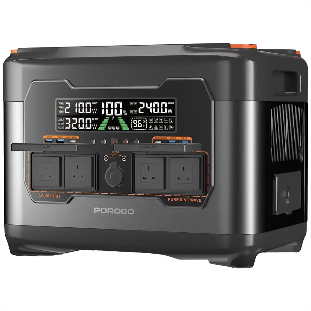 پاور استیشن پرودو 2400W وات Porodo 2400W Forcebase Portable Power Station