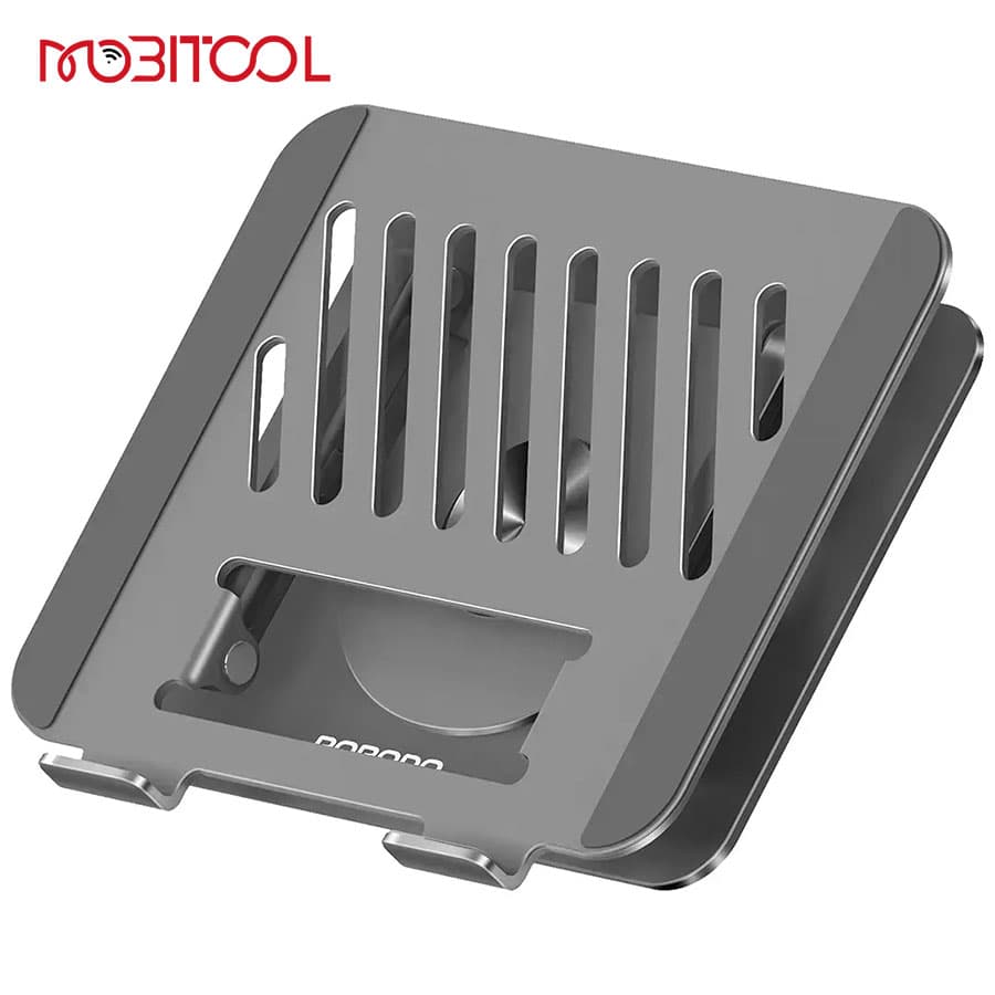 استند لپ تاپ و موبایل چرخشی پرودو Porodo Foldable 360° Dual-Use Laptop Stand PDLSM360 — تصویر ۲
