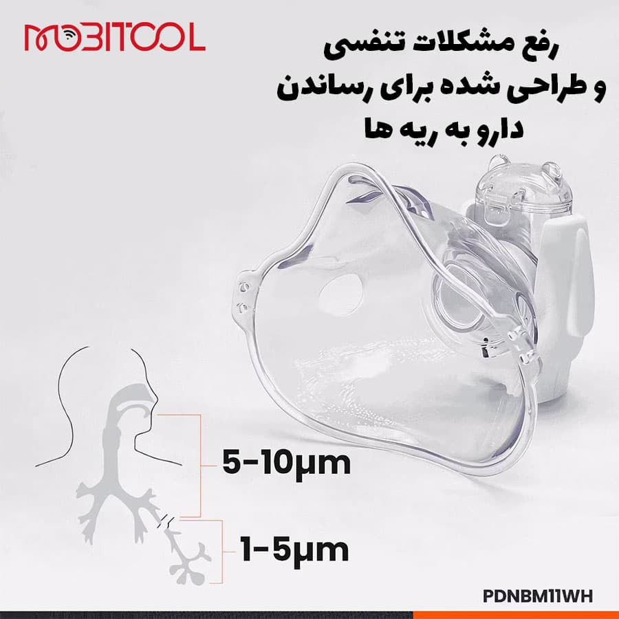 دستگاه نبولایزر قابل حمل پرودو Porodo Portable Nebulizer — تصویر ۳