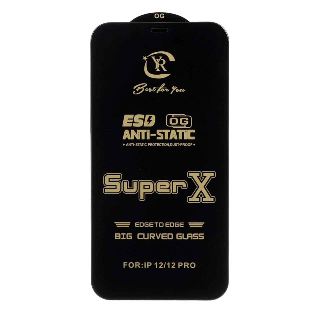 محافظ صفحه نمایش آنتی استاتیک Full Cover Super X مدل Apple iPhone 12 / iPhone 12 Pro — تصویر ۲