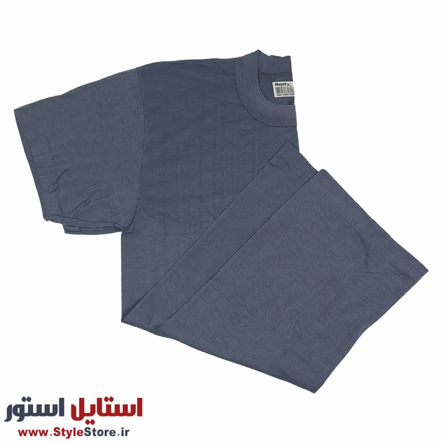 زیرپوش آستین دار مردانه رنگی حجت یقه کش پک 2 عددی (اوت لت) — تصویر ۹