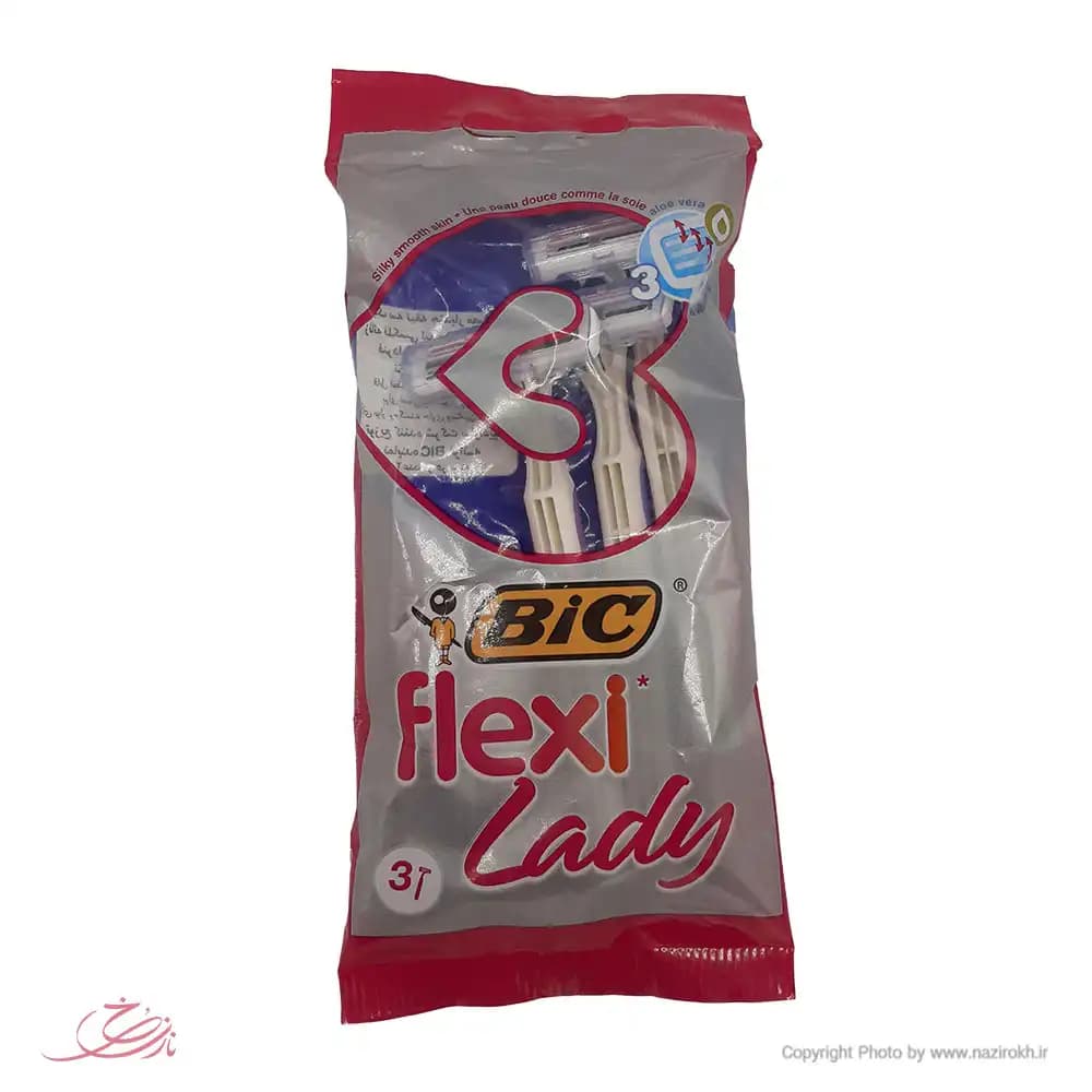 خود تراش بیک مدل Flexi Lady بسته 3 عددی