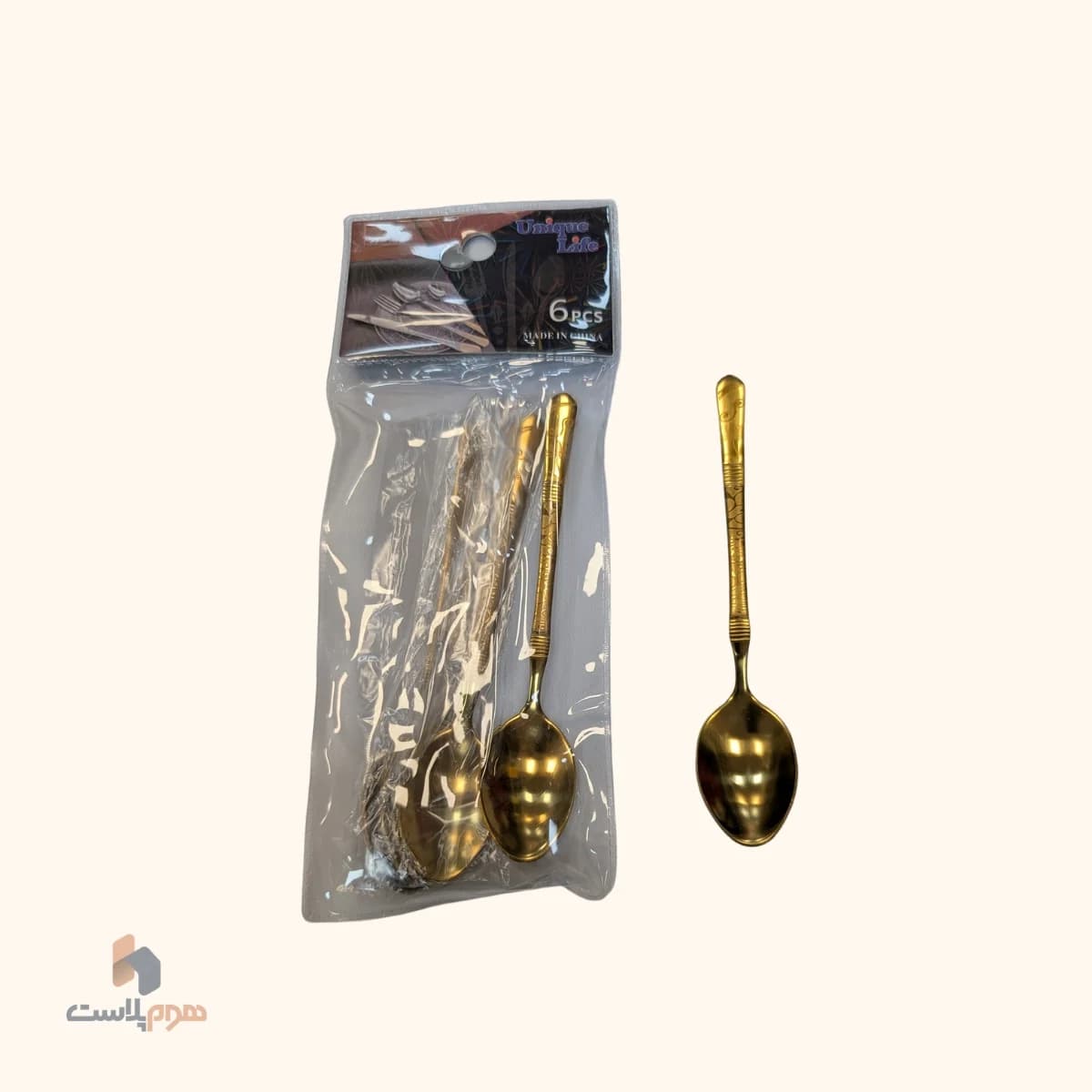 قاشق چای خوری طلایی اعلا