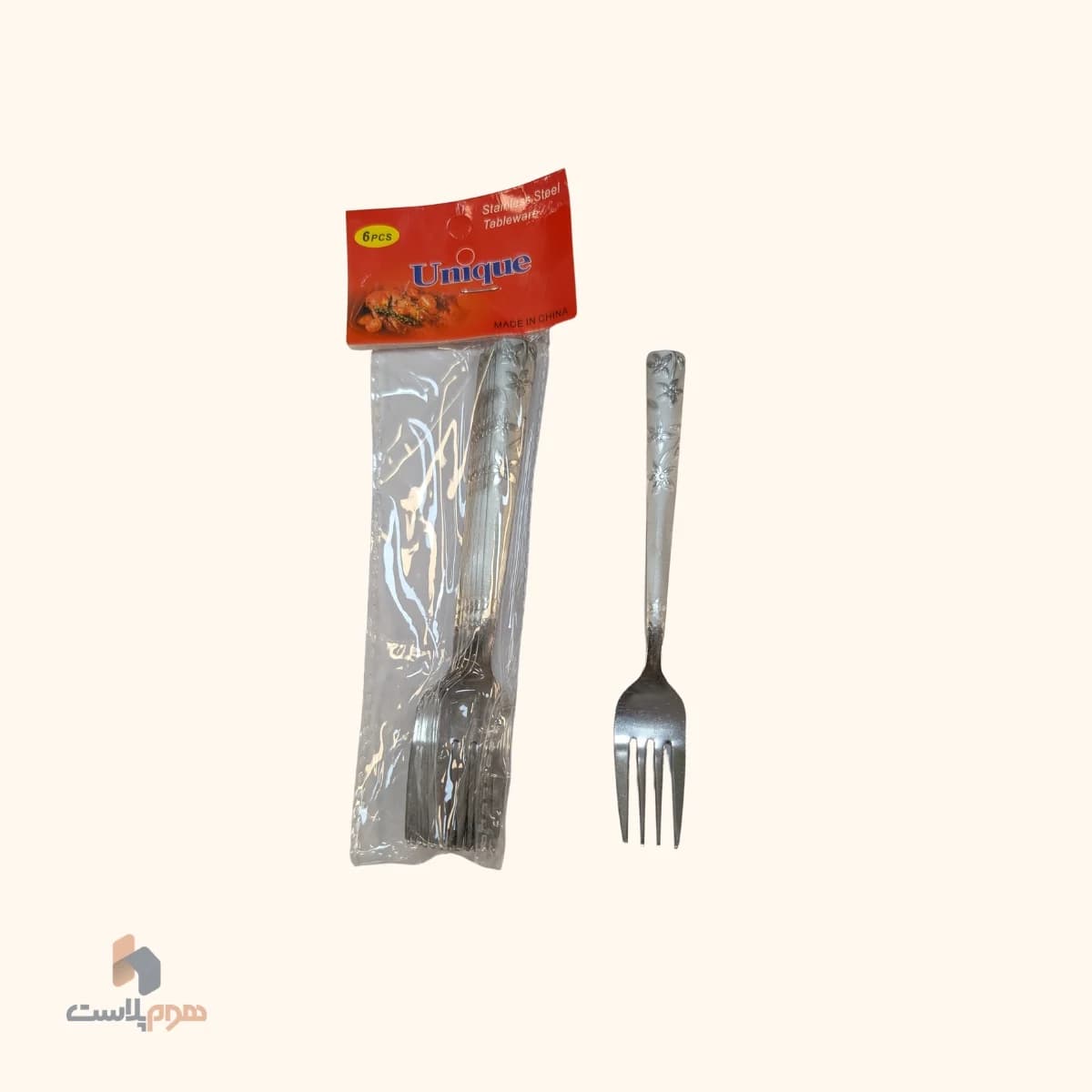 چنگال میوه گلدار