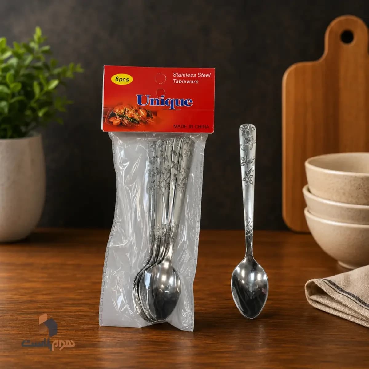 قاشق مربا خوری گلدار — تصویر ۲