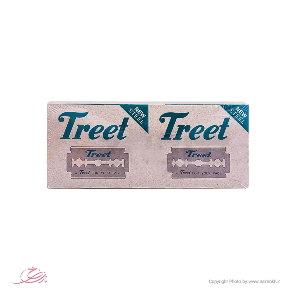 تیغ اصلاح سنتی تریت Treet تعداد 20 بسته 10 عددی (بکس کامل) — تصویر ۳