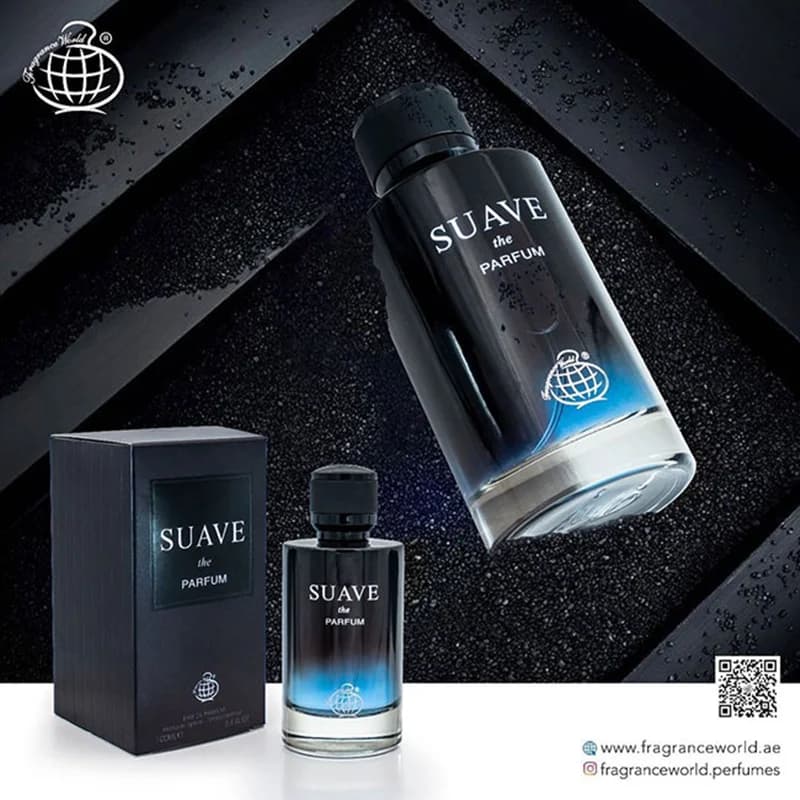 عطر ادکلن مردانه دیور ساواج پرفیوم فراگرنس ورد سوآو پارفوم Fragrance World Suave Parfum – Dior Sauvage Parfum