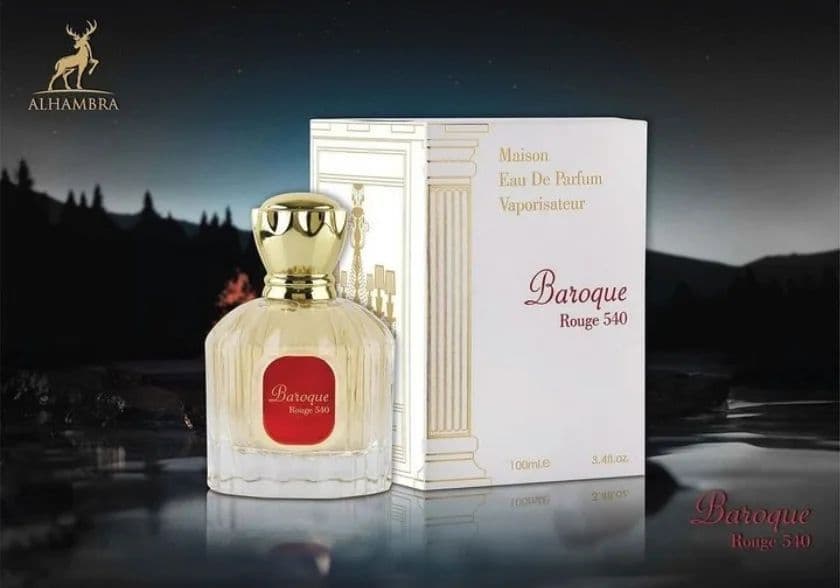 ادکلن باکارات رژ ۵۴۰ باراکات 100 میل الحمبرا Alhambra Baccarat Rouge 540 — تصویر ۳