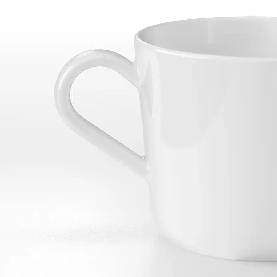 ماگ سرامیکی سفید ایکیا IKEA 365+ حجم 360 میلی‌لیتر — تصویر ۴