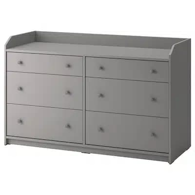 دراور طوسی 6 کشو ایکیا مدل HAUGA/ سایز 138×84 سانتی متر
