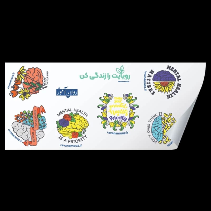 استیکر مغز و گل – ST07 — تصویر ۲