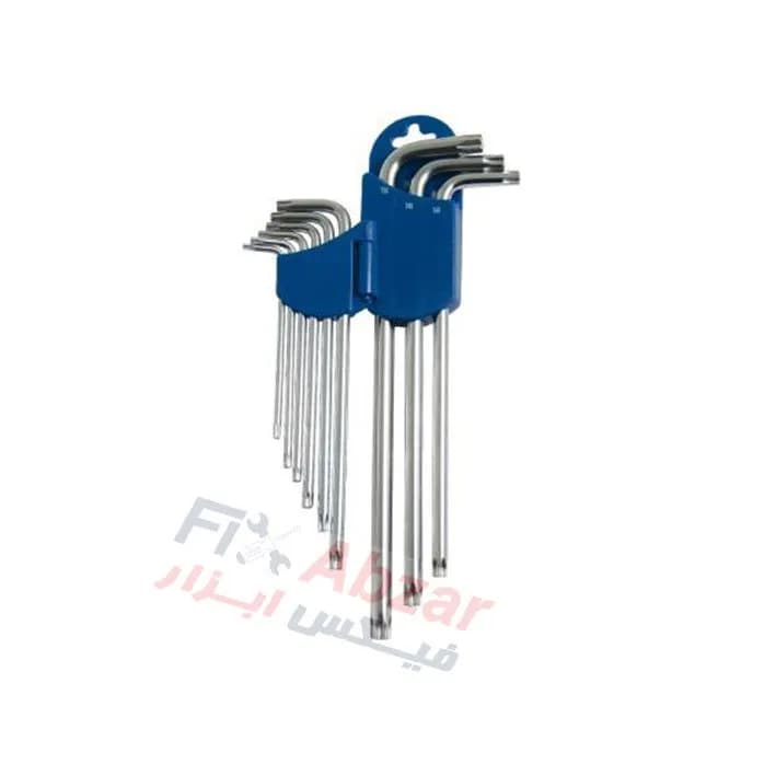 آچار آلن ستاره ای بلند 9 عددی لیکوتا مدل 2TX30091DPM — تصویر ۵