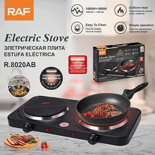 اجاق برقی مکانیکی دو شعله RAF مدل R.8020AB