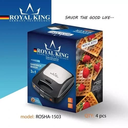 ساندویچ ساز رویال کینگ مدل ROSHA-1503 سه کاره — تصویر ۲