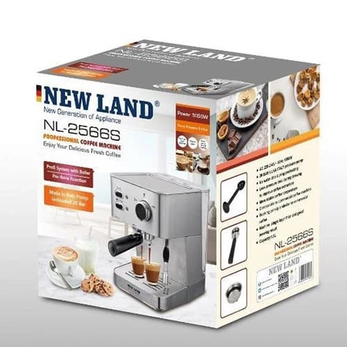 اسپرسو ساز نیولند مدل NL-2566 ظرفیت ۱.۵ لیتر — تصویر ۲