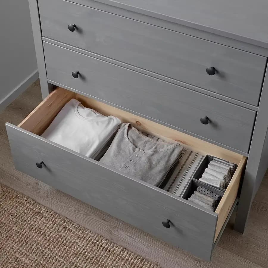 دراور طوسی سه کشویی ایکیا HEMNES — تصویر ۳