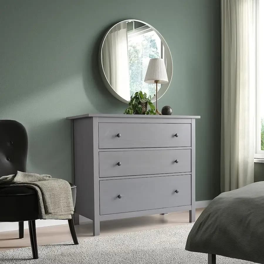 دراور طوسی سه کشویی ایکیا HEMNES — تصویر ۲