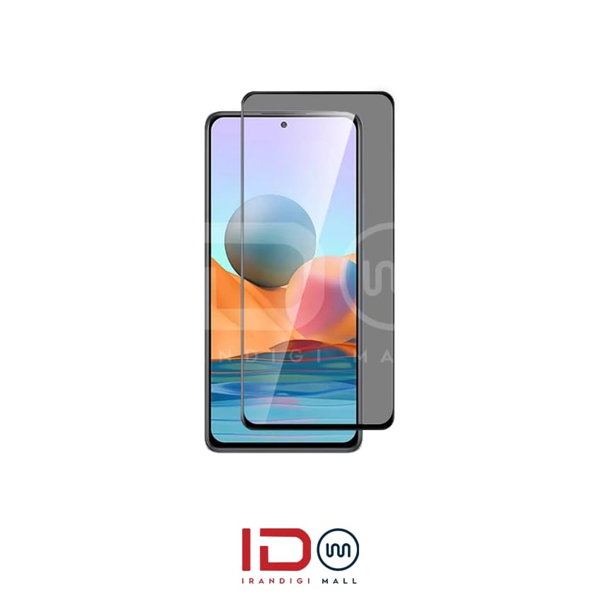 گلس پرایوسی شیشه ای تمام صفحه گوشی شیاومی Xiaomi Redmi Note 10 — تصویر ۲