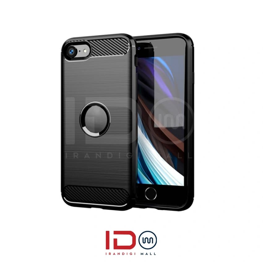 قاب فیبر کربن گوشی اپل مدل آیفون iPhone SE 2020 برند rugged armor رنگ آبی