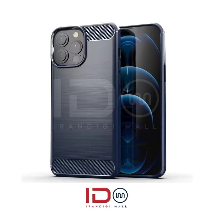 قاب فیبر کربن گوشی موبایل اپل مدل iPhone 13 Pro برند rugged armor رنگ قرمز — تصویر ۵